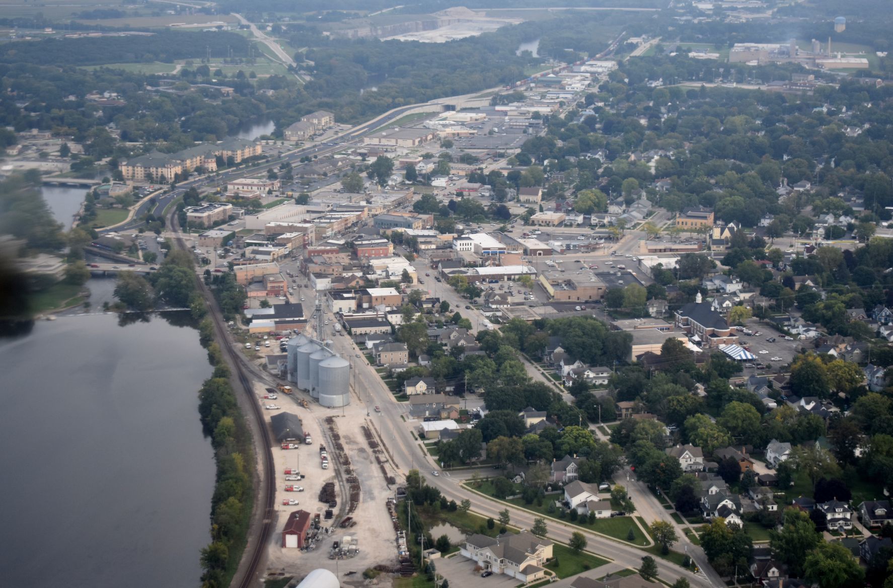 Burlington aerial view